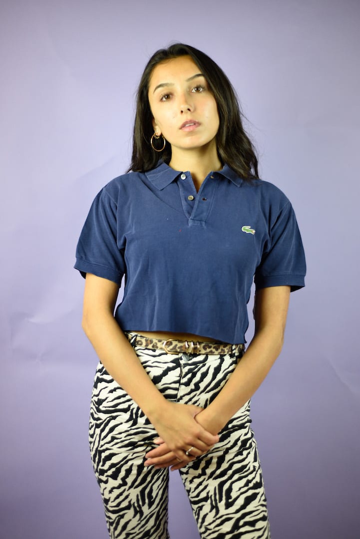 90S LACOSTE CROPPED POLO SHIRT - Tola Vintage