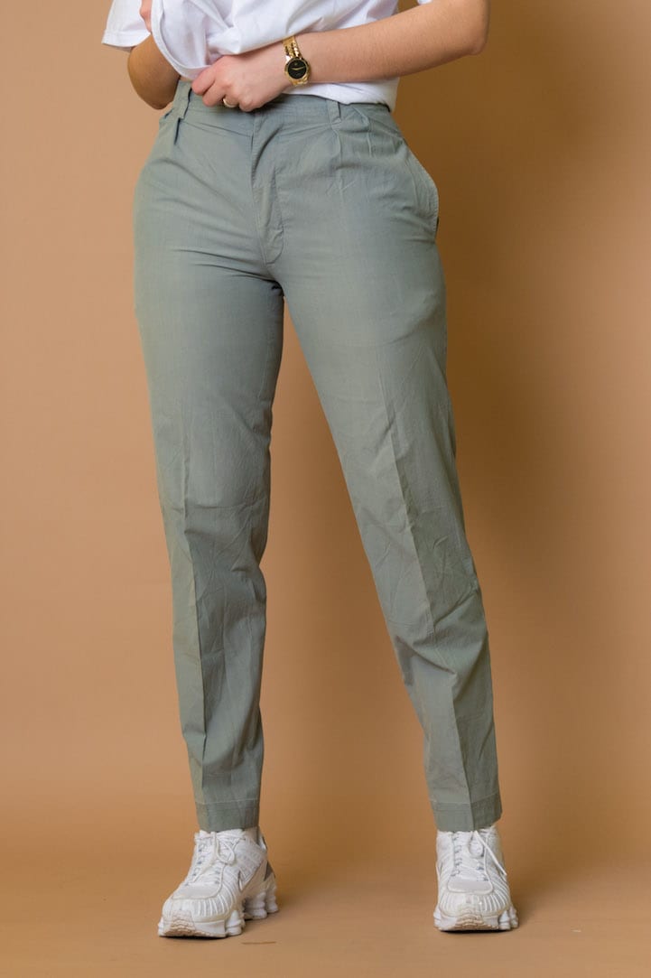 HIGH WAISTED BUTTON UP TROUSERS - Tola Vintage