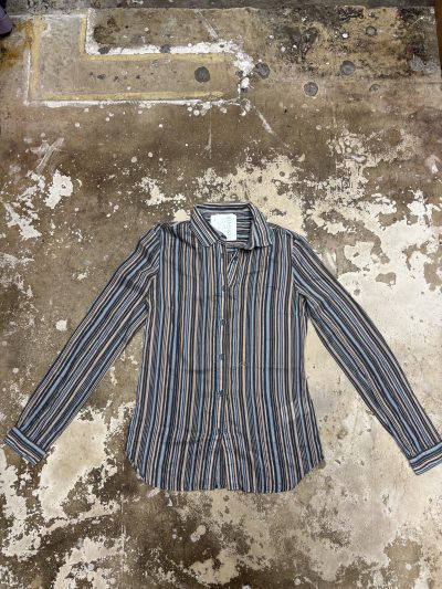pinko stripe COTTON SILK MIX shirt(uk10)