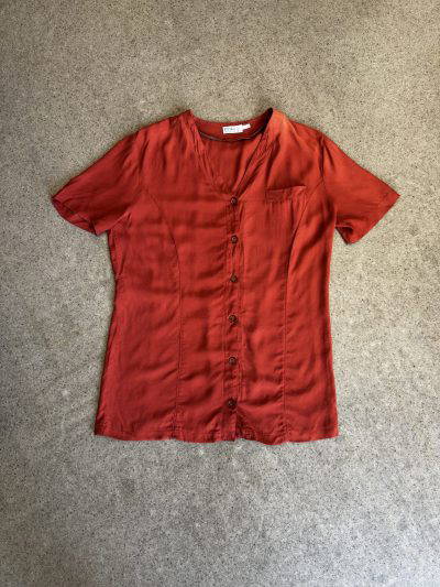 pinko red viscose Blouse (uk14)