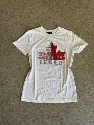 Dsquared white tee (uk10)