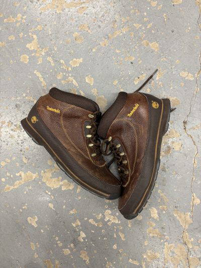 timberland leather brown boots(uk8)