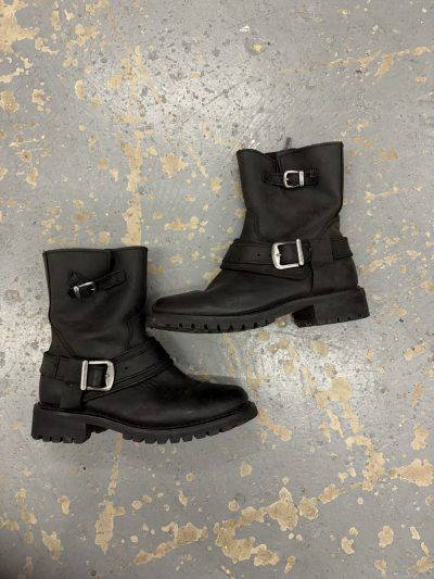 Harley Davidson biker leather boots (UK5)