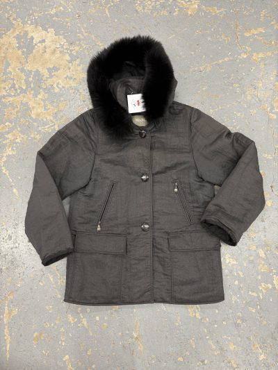 Max Mara grey beautiful coat with collar (uk10)