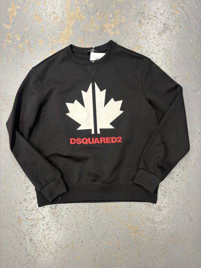 d-squared black sweatshirt(uk10)