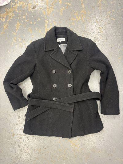 Calvin Klein grey beautifuL 60% WOOL coat (uk8)