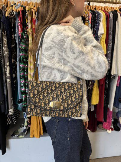 Christian Dior Trotter Monogram Shoulder Bag - 1970’s