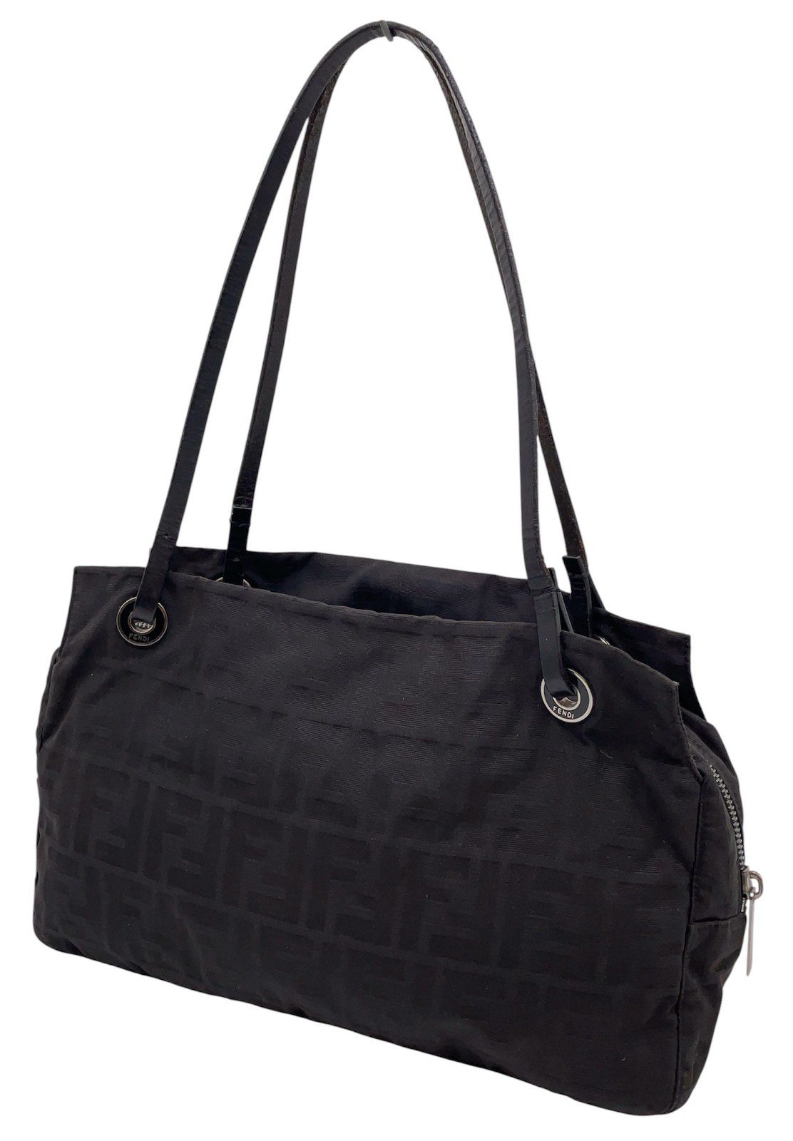 FENDI Zucca Monogram Nylon Tote Bag-Late 90’s - Image 5