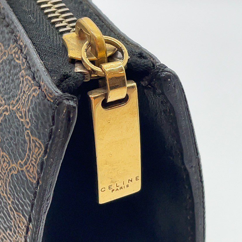 CELINE Black Macadam Triomphe Tote Bag- Feb 1997 - Image 15