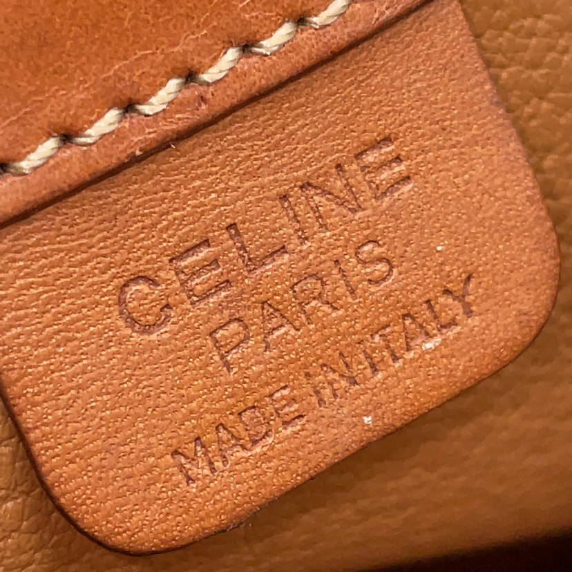 CELINE Macadam Triomphe Curved Top Handle Boston Satchel-1994 - Image 9