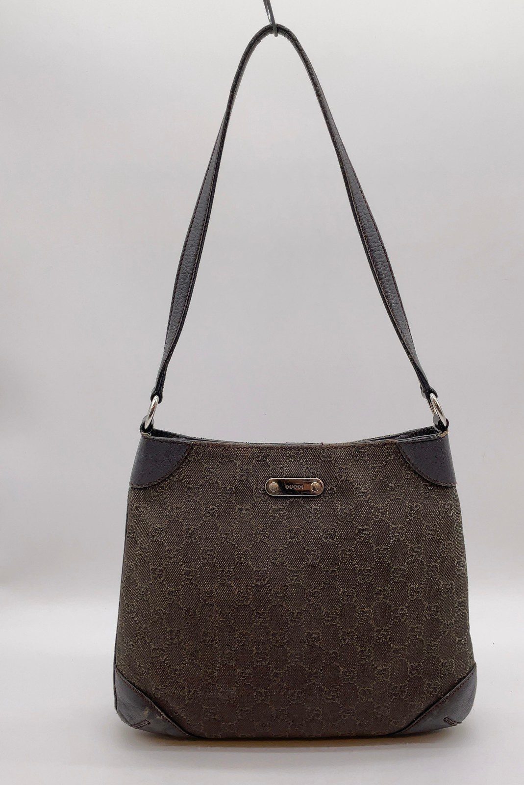GUCCI Monogram Canvas Small Shoulder Bag / Pochette -Late 90’s - Image 5