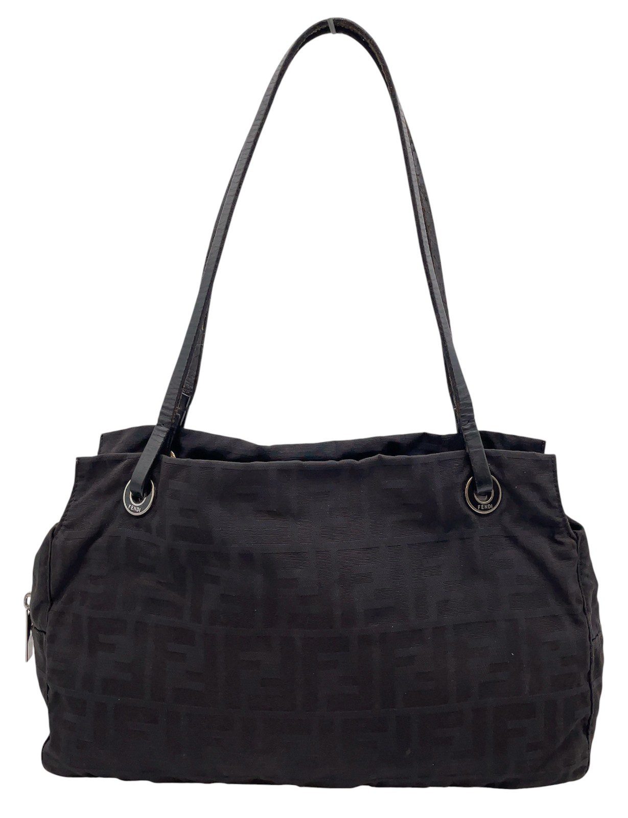 FENDI Zucca Monogram Nylon Tote Bag-Late 90’s - Image 4