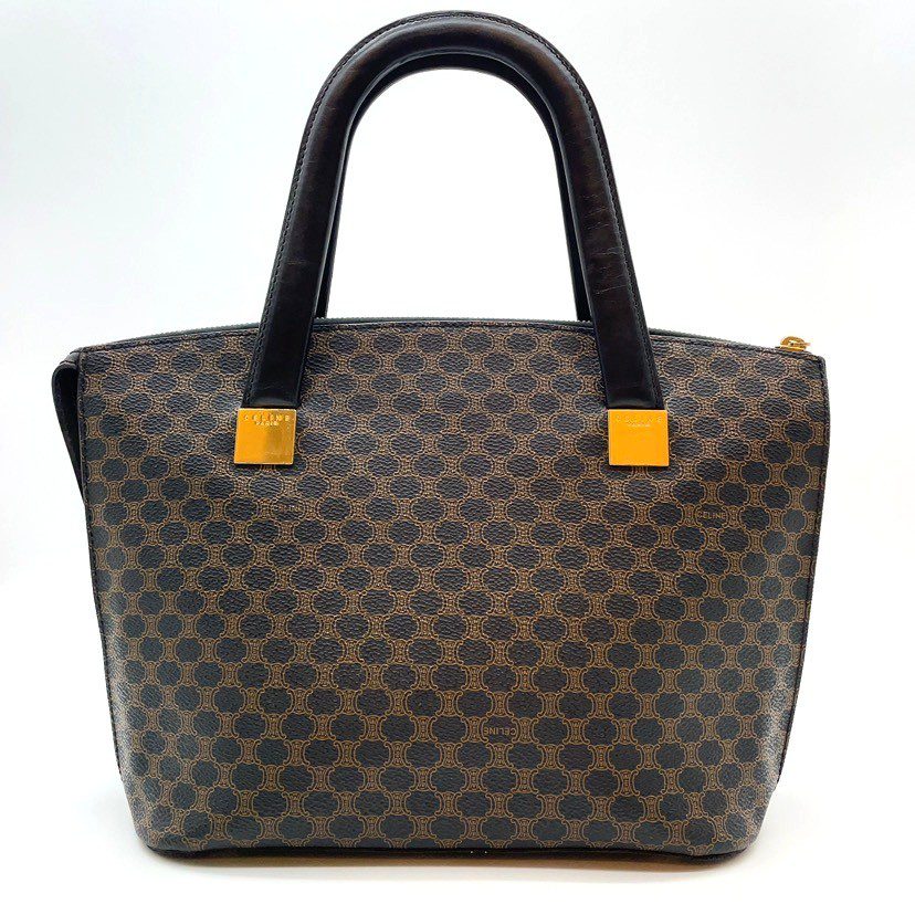 CELINE Black Macadam Triomphe Tote Bag- Feb 1997 - Image 5