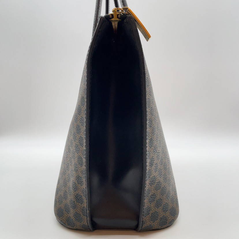 CELINE Black Macadam Triomphe Tote Bag- Feb 1997 - Image 9